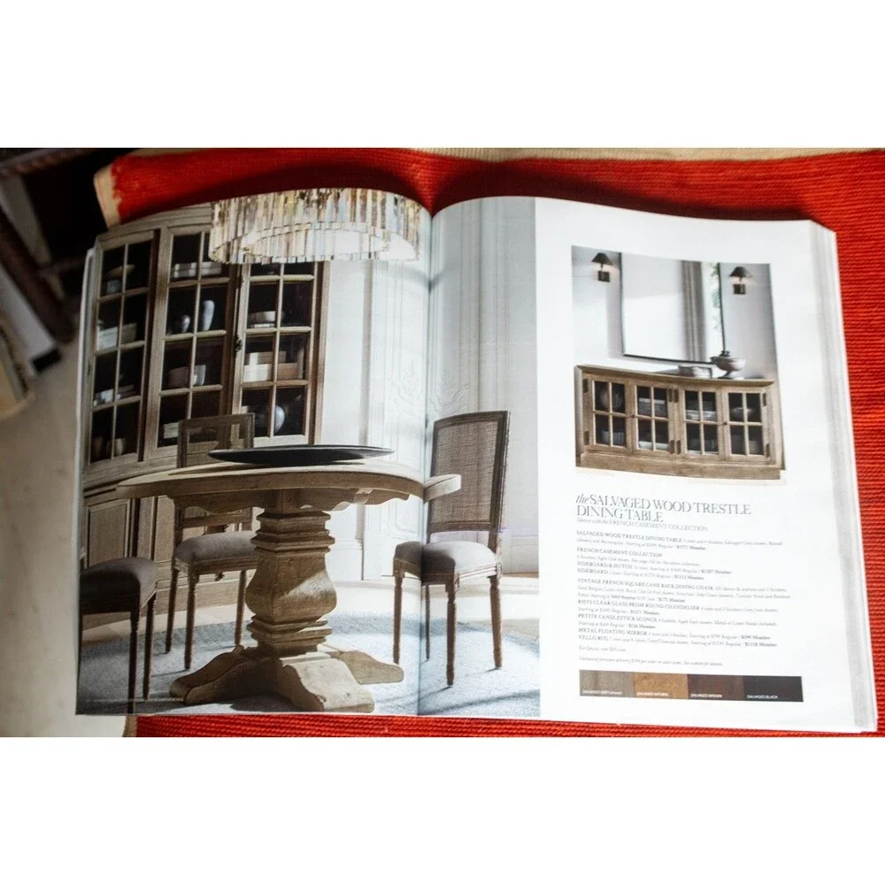 Fall 2016 Restoration Hardware Catalog Magazine Indoors Interior Design RH Decor